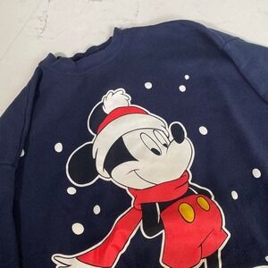 Vintage 90s Mickey Mouse Christmas Sweatshirt Made in USA – Mickey Unlimited  XL